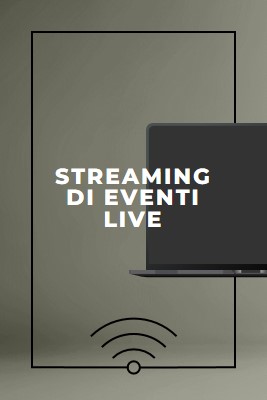 Streaming di eventi live gray modern-bold