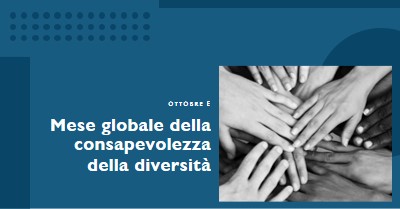 Mese globale della consapevolezza della diversità blue modern-geometric-&-linear