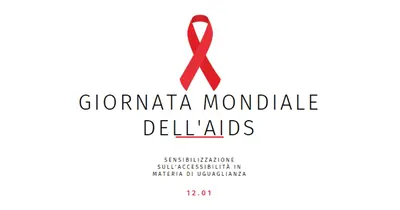 Aumentare la consapevolezza dell'AIDS white modern-simple