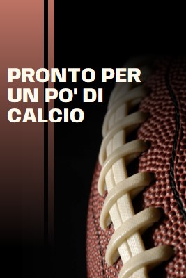 Pronto per un po' di calcio brown modern-simple