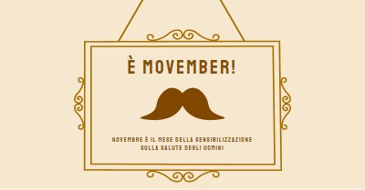 Baffi di novembre brown vintage-retro