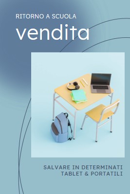 Torna alla vendita scolastica blue modern-simple