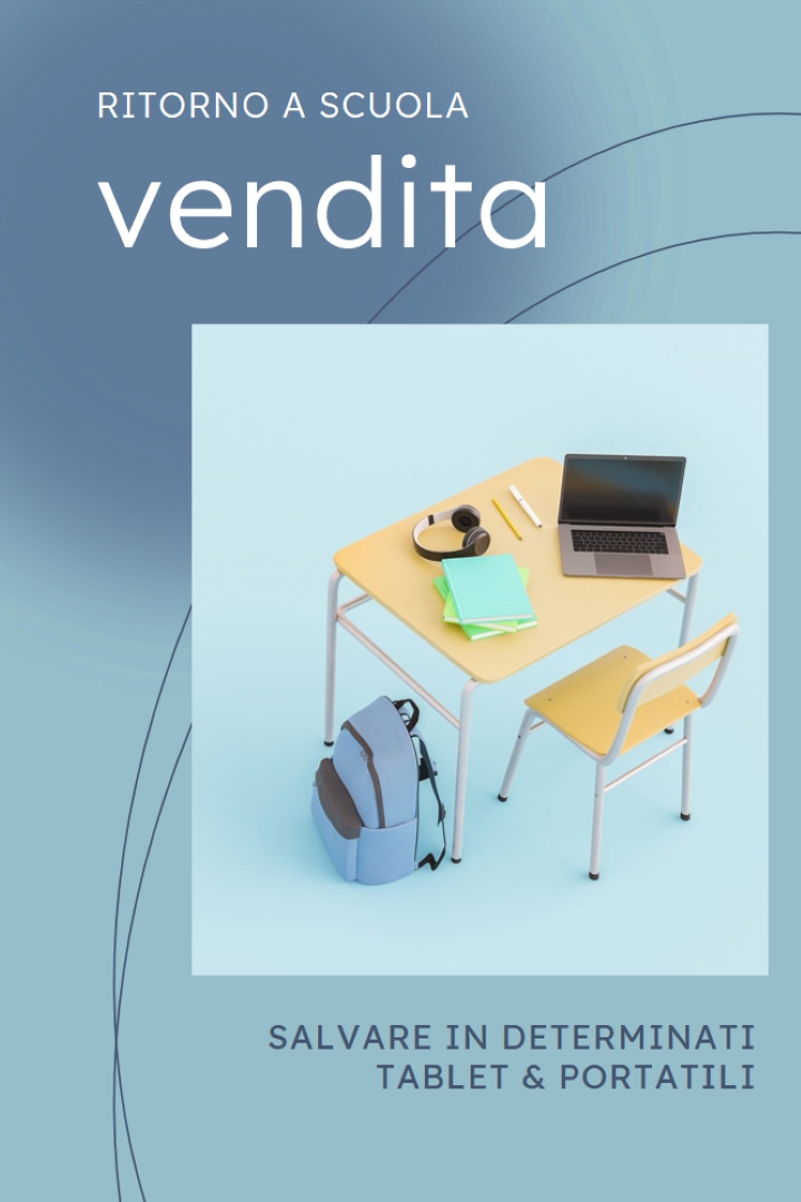 Torna alla vendita scolastica blue modern-simple