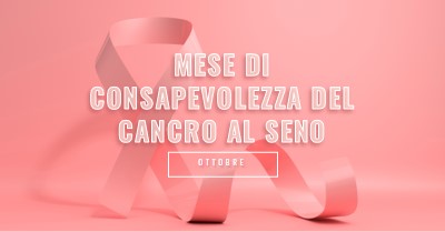 Consapevolezza del cancro al seno pink modern-bold