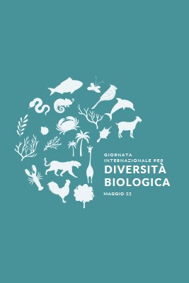 Festeggia la Giornata Mondiale della Biodiversità blue modern-simple