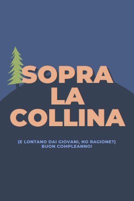 Sopra la collina blue modern-bold