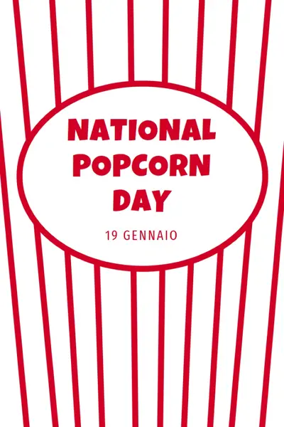Giornata nazionale dei Popcorn white whimsical-line