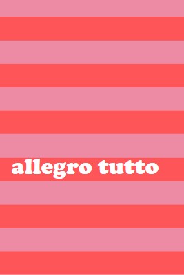 Tutto è allegro pink modern-bold