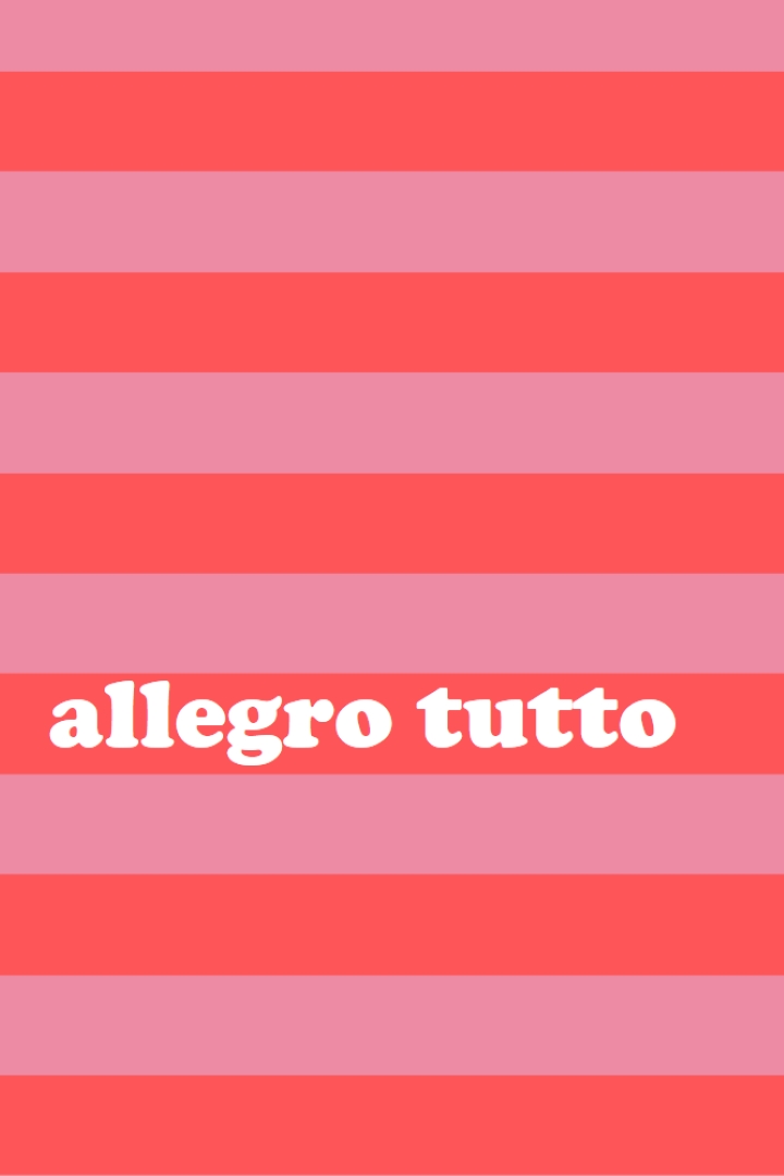 Tutto è allegro pink modern-bold