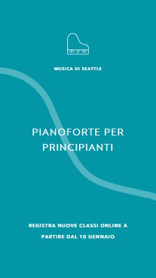 Corsi di pianoforte blue modern-simple