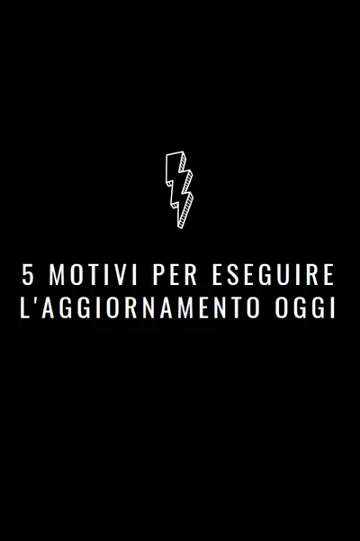 Cinque motivi per eseguire l'aggiornamento black modern-bold