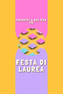 Partecipa alla festa di laurea yellow whimsical-color-block