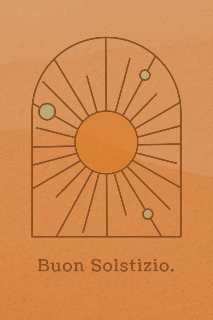 Buono per il solstizio orange organic-boho