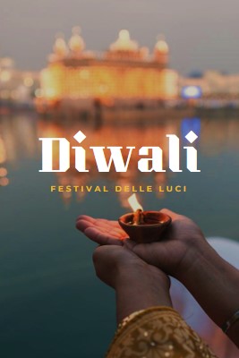 Luce di Diwali blue modern-simple