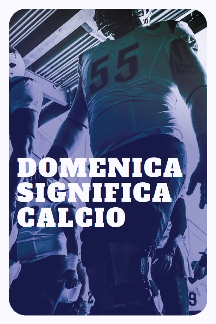 Domenica significa calcio purple modern-bold