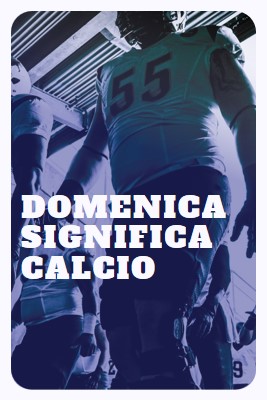 Domenica significa calcio purple modern-bold