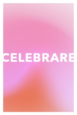 Festeggiamo con stile pink modern-bold