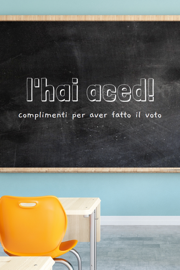 Ho fatto il voto blue modern-simple
