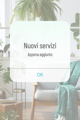 Notifica del servizio white modern-simple