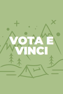 Votare e vincere green whimsical-line
