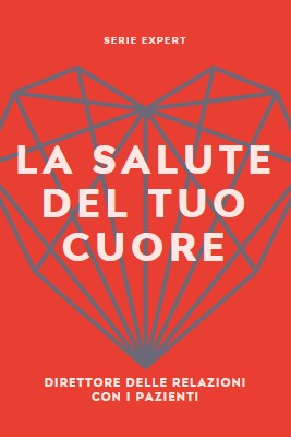 Salute del cuore red modern-bold