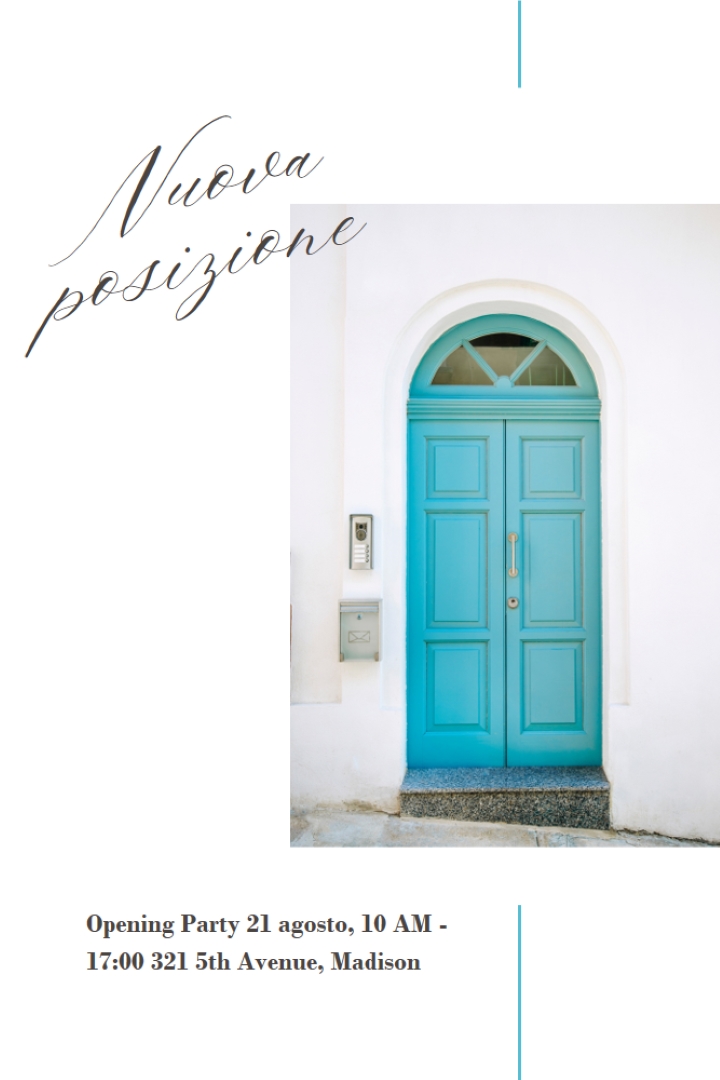 Partito in movimento white modern-simple