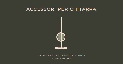 Accessori per chitarra brown modern-simple