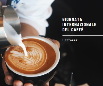 Giornata internazionale del caffè brown modern-simple