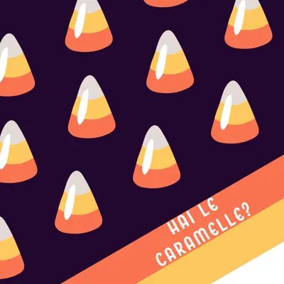 Halloween caramelle mais orange whimsical-color-block