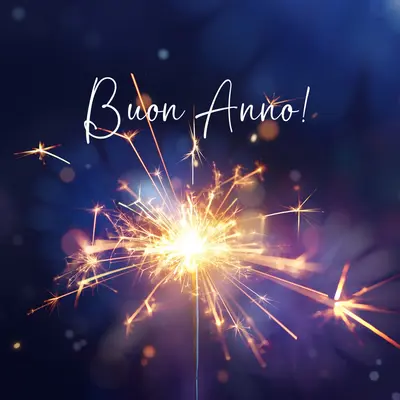 Buon Anno! blue modern-simple