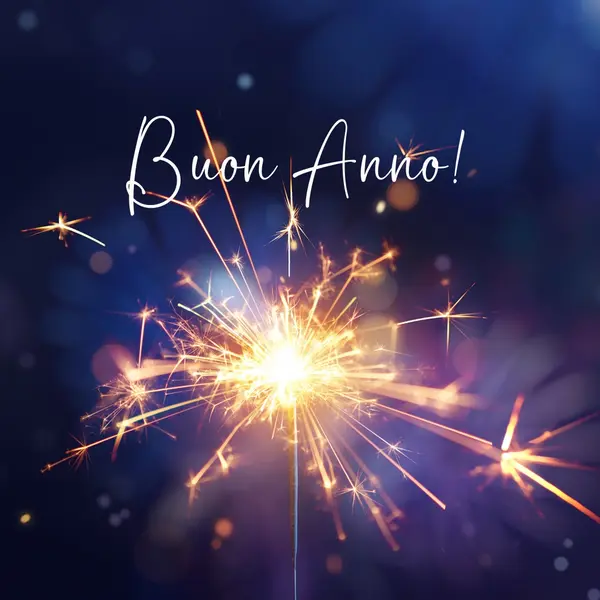 Buon Anno! blue modern-simple