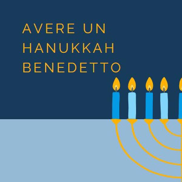 Un hanukkah benedetto blue modern-simple