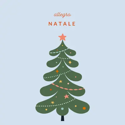 O albero di Natale green whimsical-color-block