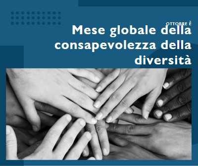 Mese globale della consapevolezza della diversità blue modern-geometric-&-linear