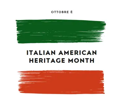 Celebra il patrimonio italiano americano white modern-bold