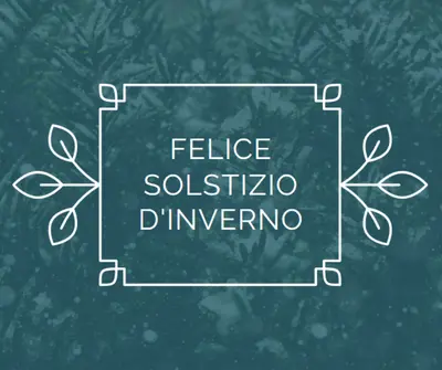 Solstizio d'inverno green modern-simple