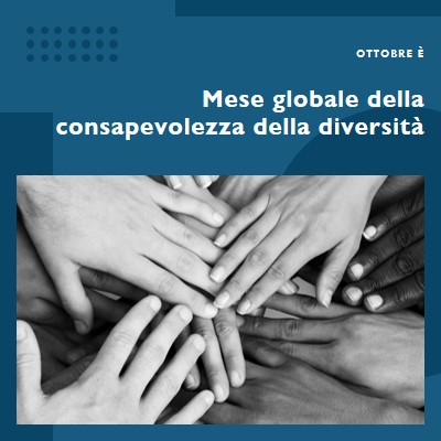 Mese globale della consapevolezza della diversità blue modern-geometric-&-linear