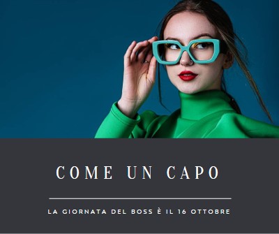 Capo donna blue modern-simple