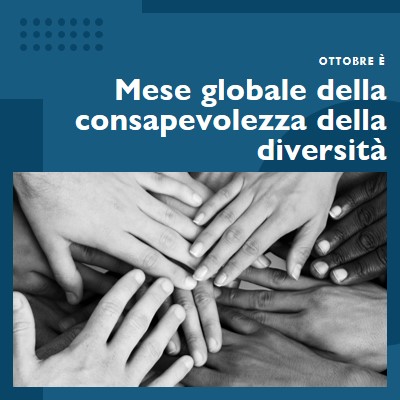 Mese globale della consapevolezza della diversità blue modern-geometric-&-linear