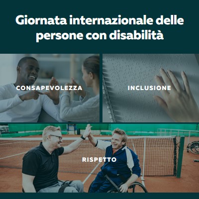 Discorso sulla disabilità gray modern-simple