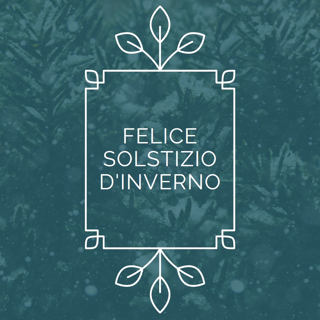 Solstizio d'inverno green modern-simple