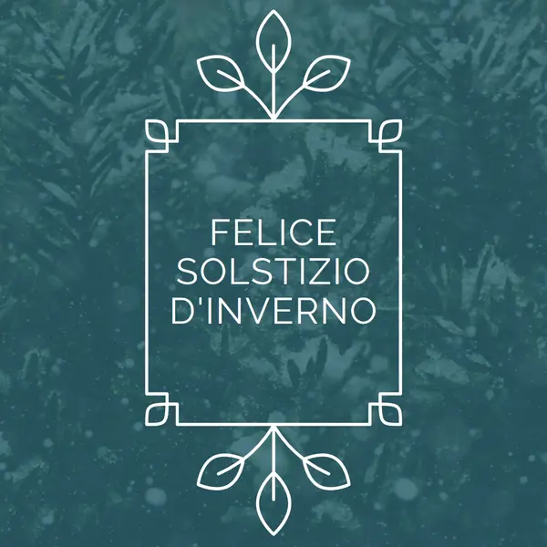 Solstizio d'inverno green modern-simple