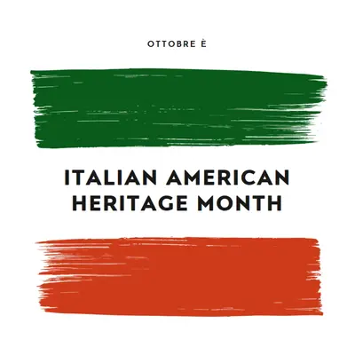 Celebra il patrimonio italiano americano white modern-bold