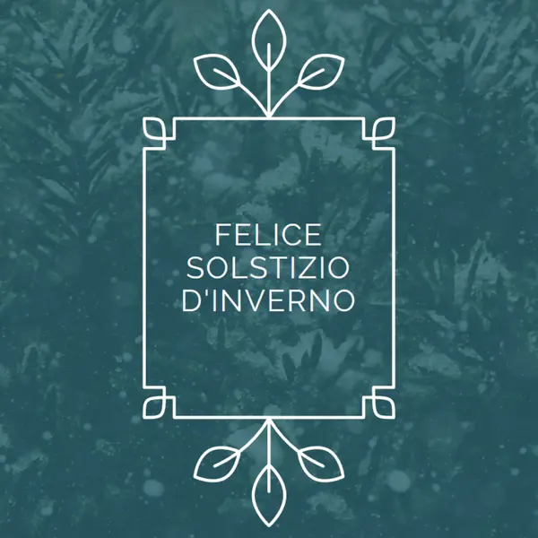 Solstizio d'inverno green modern-simple