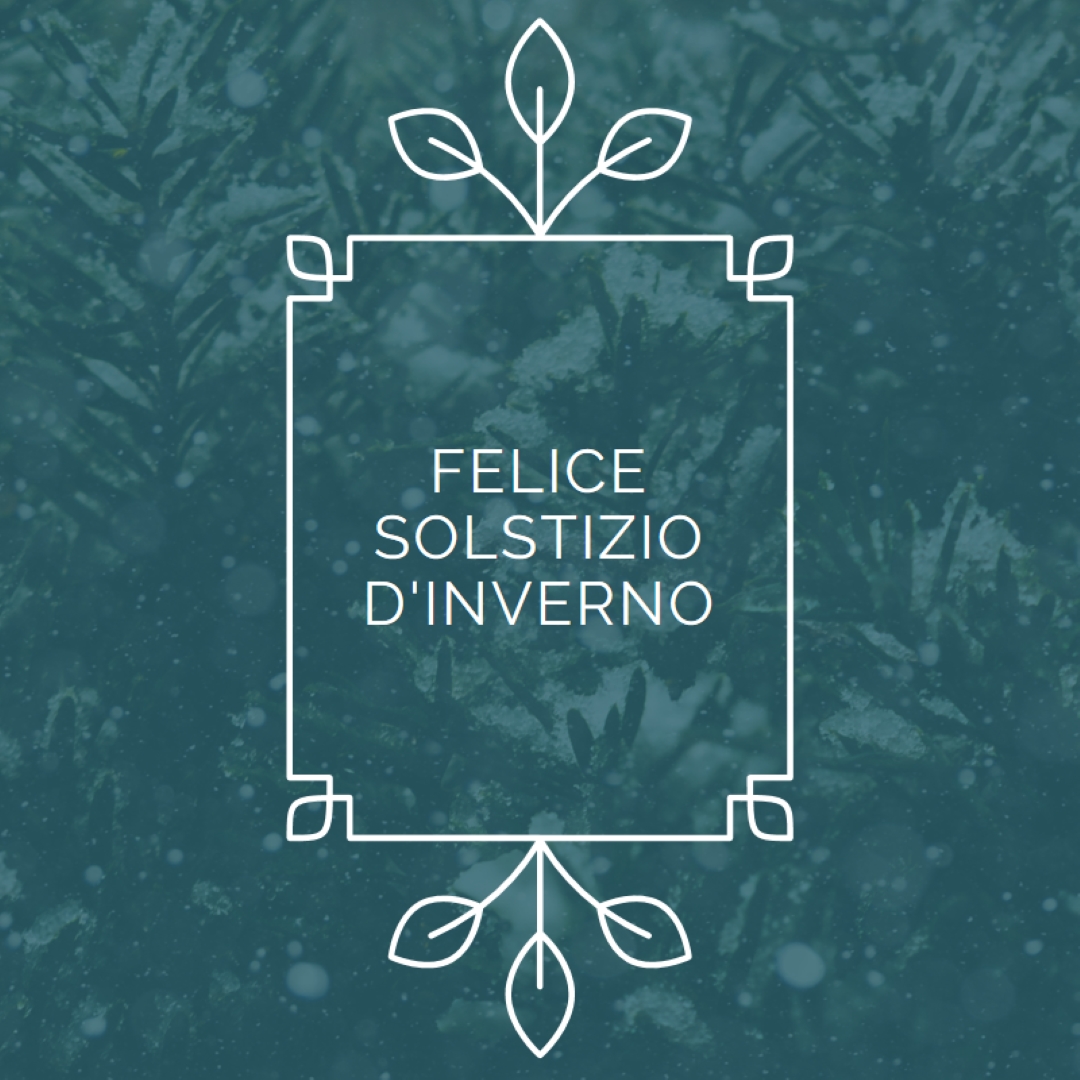 Solstizio d'inverno green modern-simple