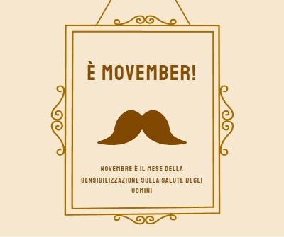 Baffi di novembre brown vintage-retro