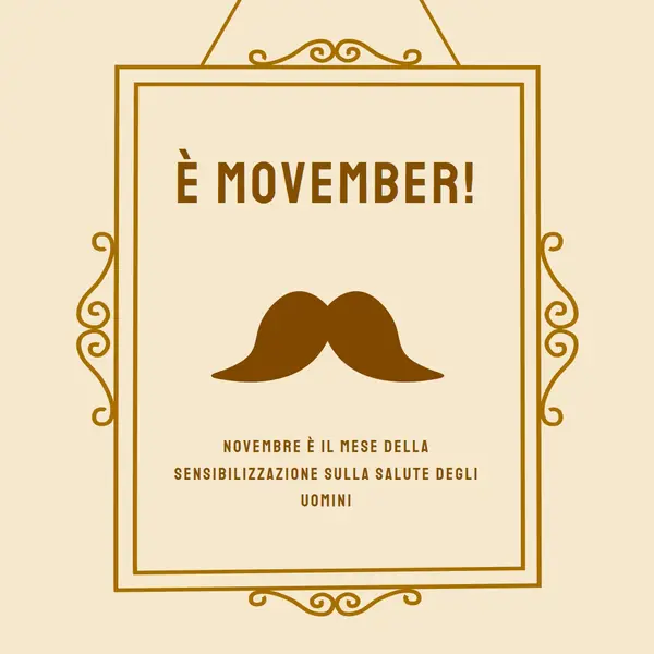 Baffi di novembre brown vintage-retro