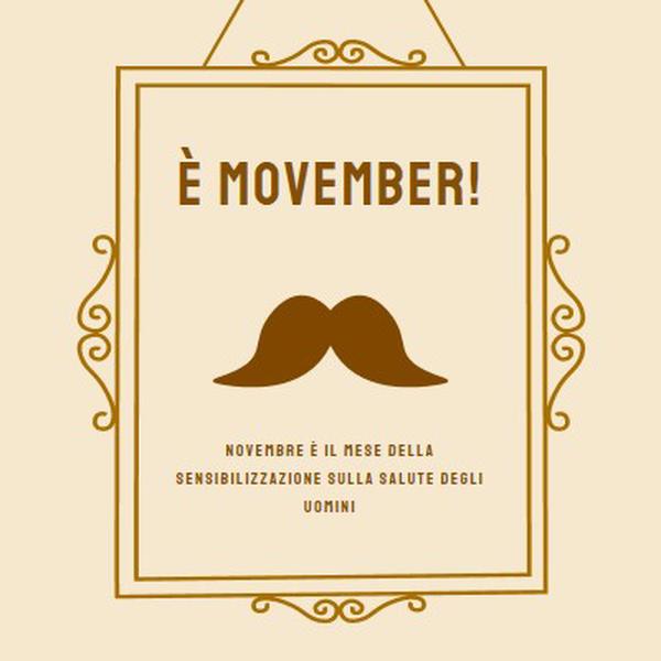 Baffi di novembre brown vintage-retro