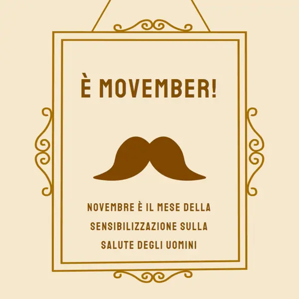 Baffi di novembre brown vintage-retro