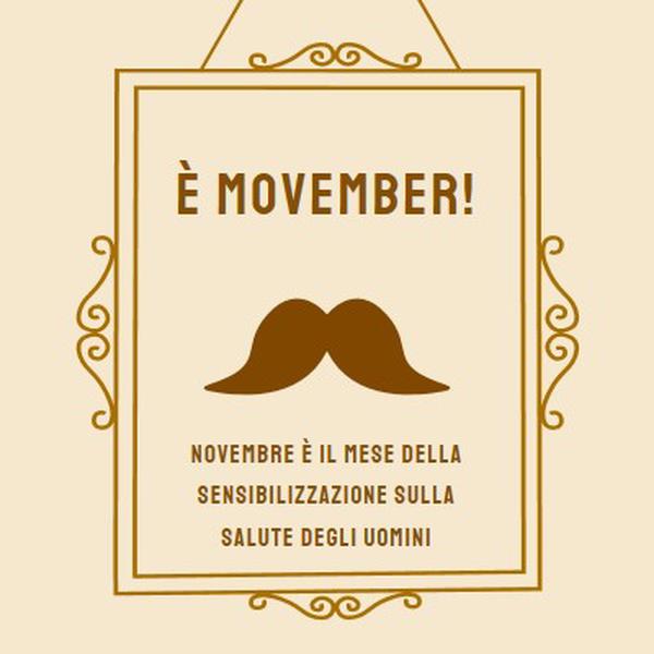 Baffi di novembre brown vintage-retro